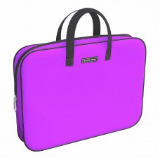 Папка текстильная на молнии ErichKrause с ручками Neon® Violet, A4+ 54672