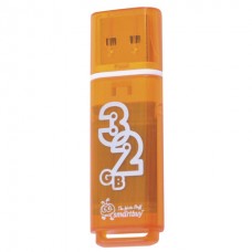 Память Smart Buy "Glossy" 32GB, USB 2.0 Flash Drive, оранжевый 230857 