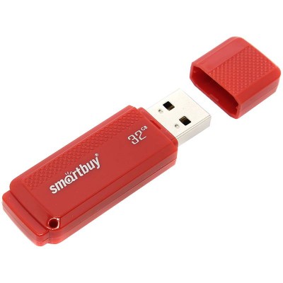 Память Smart Buy "Dock"  32GB, USB 2.0 Flash Drive, красный 244814