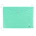 Папка-конверт на кнопке А4, 180мкм, зеленый (ПК-3026) ПК-3026