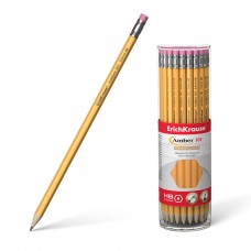 Чернографитный шестигранный карандаш с ластиком ErichKrause® Amber 101 HB 45602