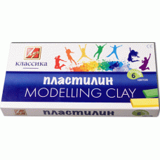 Пластилин ЛУЧ КЛАССИКА 6 цв. 120 г со стеком Луч 060415