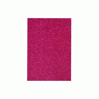 Фоамиран с глиттером 20*30см, EVA, флексика, 2мм. в ОРР: МАЛИНОВЫЙ