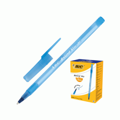 Ручка шариковая Bic "Round Stic" синяя, 1,0мм, штрих-код Bic 246201