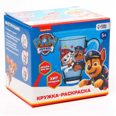 Роспись стеклянной кружки "Команда" PAW PATROL, 300 мл 7728508