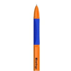 Ручка шариковая Berlingo "Tribase grip orange" синяя, 0,7мм, грип 355442