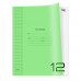 Тетрадь 12л., клетка BG "UniTone. Neon", пластиковая обложка, неон салатовый 379110