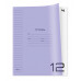 Тетрадь 12л., линия BG "UniTone. Neon", пластиковая обложка, неон сиреневый 379119
