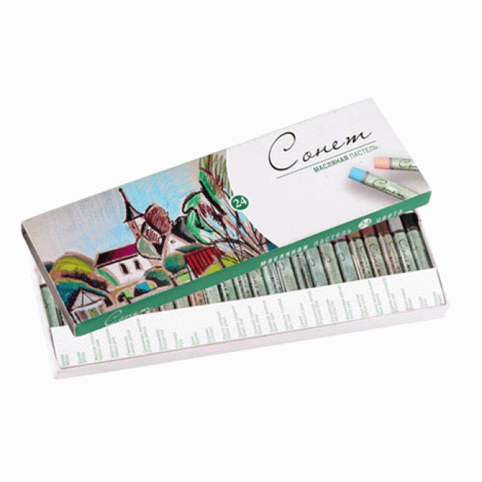 Пастель масляная 24цв ЗХК Сонет 9/59 круглая 7041156 2624626