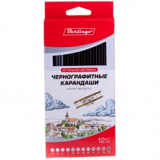 Набор карандашей ч/г Berlingo, 12шт., 3H-3B, заточен., картон. упак., европодвес BERLINGO_ 231867