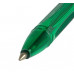 Ручка шариковая СТАММ "555" зеленая, 0,7мм, тонированный корпус 346481