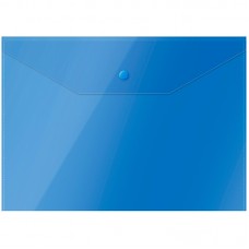 Пaпка-конверт на кнопке А4, 150мкм, синяя Спейс 162530