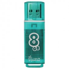 Память Smart Buy "Glossy"  8GB, USB 2.0 Flash Drive, зеленый 230848