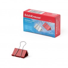 Зажимы для бумаг ErichKrause®, 19мм цветной (коробка 12 шт.) 25089