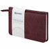 Еженедельник датированный 2026 МАЛЫЙ ФОРМАТ 95х155 мм, А6, BRAUBERG "Wood", под кожу, бордо, 117196