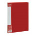 Папка на 2 кольцах СТАММ "Стандарт" А4, 25мм, 700мкм, пластик, красная 355277