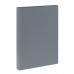 Папка на 2 кольцах СТАММ А4, 40мм, 500мкм, пластик, серая 355630