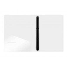 Папка на 4 кольцах Berlingo "No Secret", 24мм, 700мкм, полупрозрачная, D-кольца, с внутр. карманом 338226