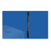 Папка на 4 кольцах Berlingo "Soft Touch", 24мм, 700мкм, синяя, D-кольца, с внутр. карманом 338221