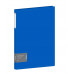 Папка на 4 кольцах Berlingo "Soft Touch", 24мм, 700мкм, синяя, D-кольца, с внутр. карманом 338221