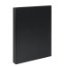 Папка на 4 кольцах СТАММ А4, 40мм, 500мкм, пластик, черная 343117