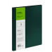 Папка с боковым зажимом СТАММ "Диагональ" А4, 17мм, 700мкм, пластик, изумруд 377868