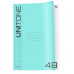 Тетрадь 48л., А4 клетка BG "UniTone. Neon", пластиковая обложка, неон голубой 381706