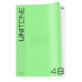 Тетрадь 48л., А4 клетка BG "UniTone. Neon", пластиковая обложка, неон салатовый 381707
