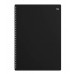 Тетрадь 48л., А4 клетка на гребне BG "Base", пластиковая обложка, черный 378830