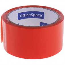 Клейкая лента упаковочная OfficeSpace, 48мм*40м, 45мкм, оранжевая, ШК Спейс 212006