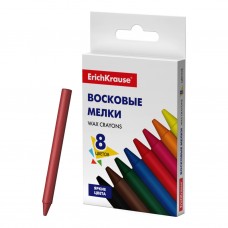 Восковые мелки ErichKrause® Basic, 8 цветов 51563