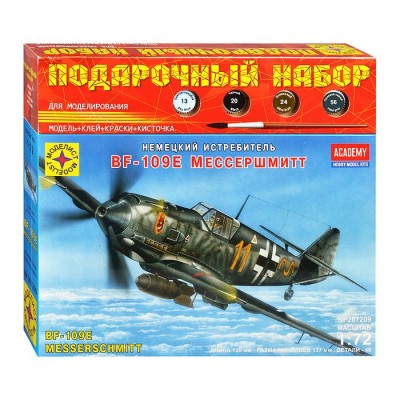 Авиация Немецкий истребитель Мессершмитт BF-109E (1:72) ПН207209