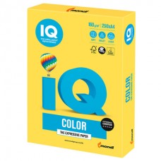 Бумага цветная IQ color, А4, 160 г/м2, 1 л., интенсив, канареечно-желтая, CY39