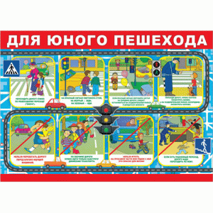 35568 Плакат "Для юного пешехода" 490*690