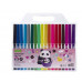 Фломастеры 18цв "Плюшевые панды" смываемые вент колп  HATBER-ECO_ FP_088350 232452