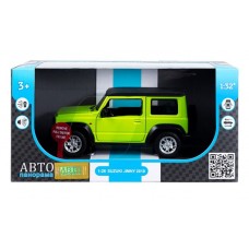 ТМ "Автопанорама" Машинка металл.1:26 Suzuki Jimny, зеленый, инерция, свет, звук, откр. двери и капот, в/к 17,5*13,5*9 см JB1251493