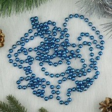 Новогоднее украшение бусы на ёлку синие "Новогодние шарики" НУ-6739 НУ-6739