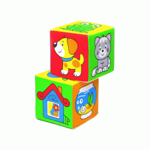 Мягкая игрушка кубики "Мякиши" (Чей домик?) 111