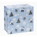 Коробка квадратная одинарная Зима в лесу 19,5х19,5х11 КОР-7856