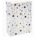 Коробка прямоугольная одинарная Новогодние звездочки 19х12х7,5 см ПП-9818