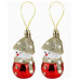 Набор ёлочных подвесок "Снеговички" 4*4*7.5см 2 шт НУ-2604
