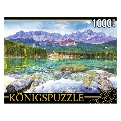 Konigspuzzle. ПАЗЛЫ 1000 элементов. ГИK1000-0639 ГЕРМАНИЯ. ОЗЕРО АЙБЗЕЕ