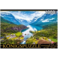 Konigspuzzle. ПАЗЛЫ 1000 элементов. ШТK1000-6795 ФЬОРДЫ НОРВЕГИИ