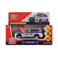 Машина "Lexus LX-570 Полиция" 12 см металлическая инерционн. LX570-P-SL