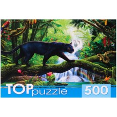 TOPpuzzle. ПАЗЛЫ 500 элементов. ХТП500-6816 Черная пантера