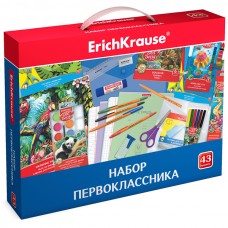 Набор для Первоклассника в подарочной упаковке ERICH KRAUSE, 43 предмета, 45413