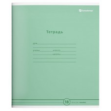 Тетрадь 18 л. лин. Schoolformat ПАСТЕЛЬНО-ЗЕЛЕНАЯ мел. карт., ВД-лак 238575