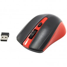 Мышь беспроводная Smartbuy ONE 352, красный, черный, 3btn+Roll 283051