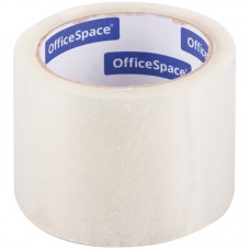 Клейкая лента упаковочная OfficeSpace, 72мм*66м, 40мкм, прозрачная, ШК 255778