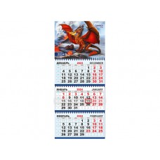 Календари квартальные КТ (в упаковке) Символ года. Дракон КТ-24-159